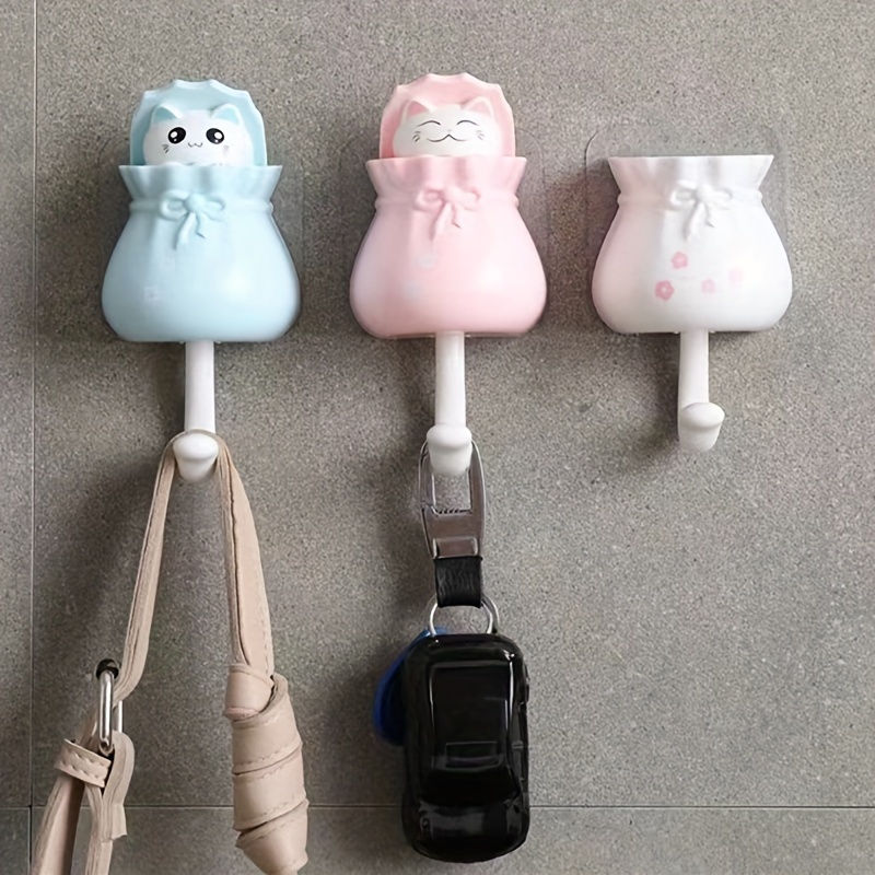 Wall Hooks Adhesive Wall Hanging Hooks Cute Wall Animal - Temu