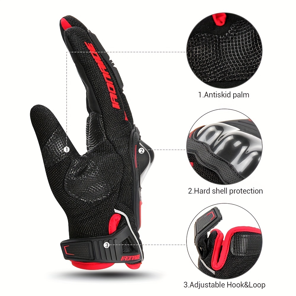 Guanti Per Moto Guanti Estivi Traspiranti Guanti Per Moto Resistenti  Indossabili Funzione Touch Guanti Per Gara Di Motocross Guantes Moto