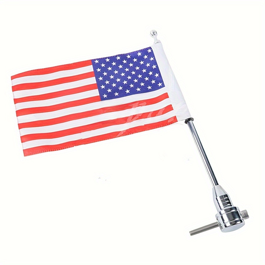 Motorcycle Flag Pole with American Flag for Honda Goldwing GL1500 GL1200  GL1800 2001-2012