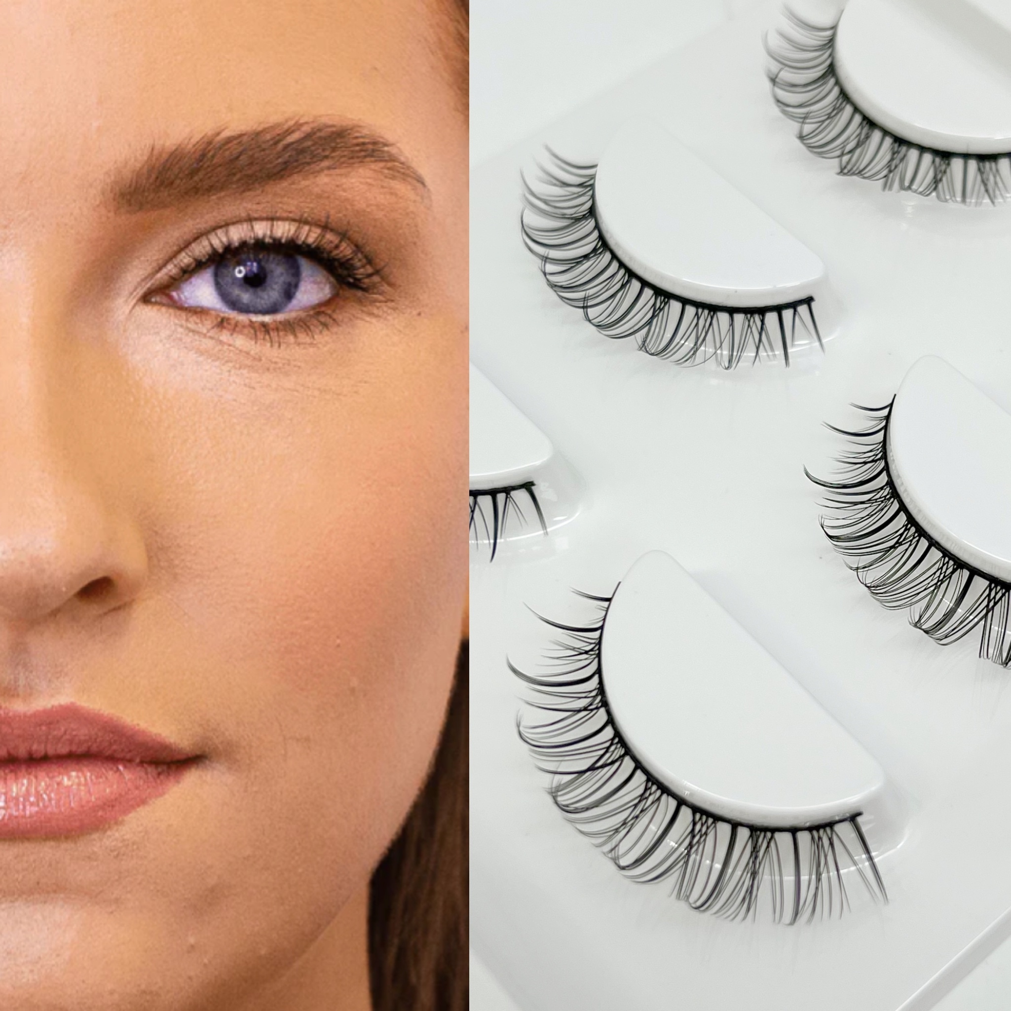 3 Pairs False Eyelashes D Curling 10mm Natural Thick Eyelashes