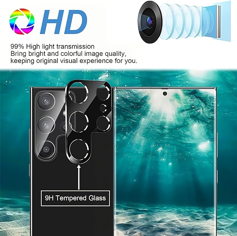 2+ ] Suitable Galaxy S24 Ultra Screen Protector Camera Lens - Temu