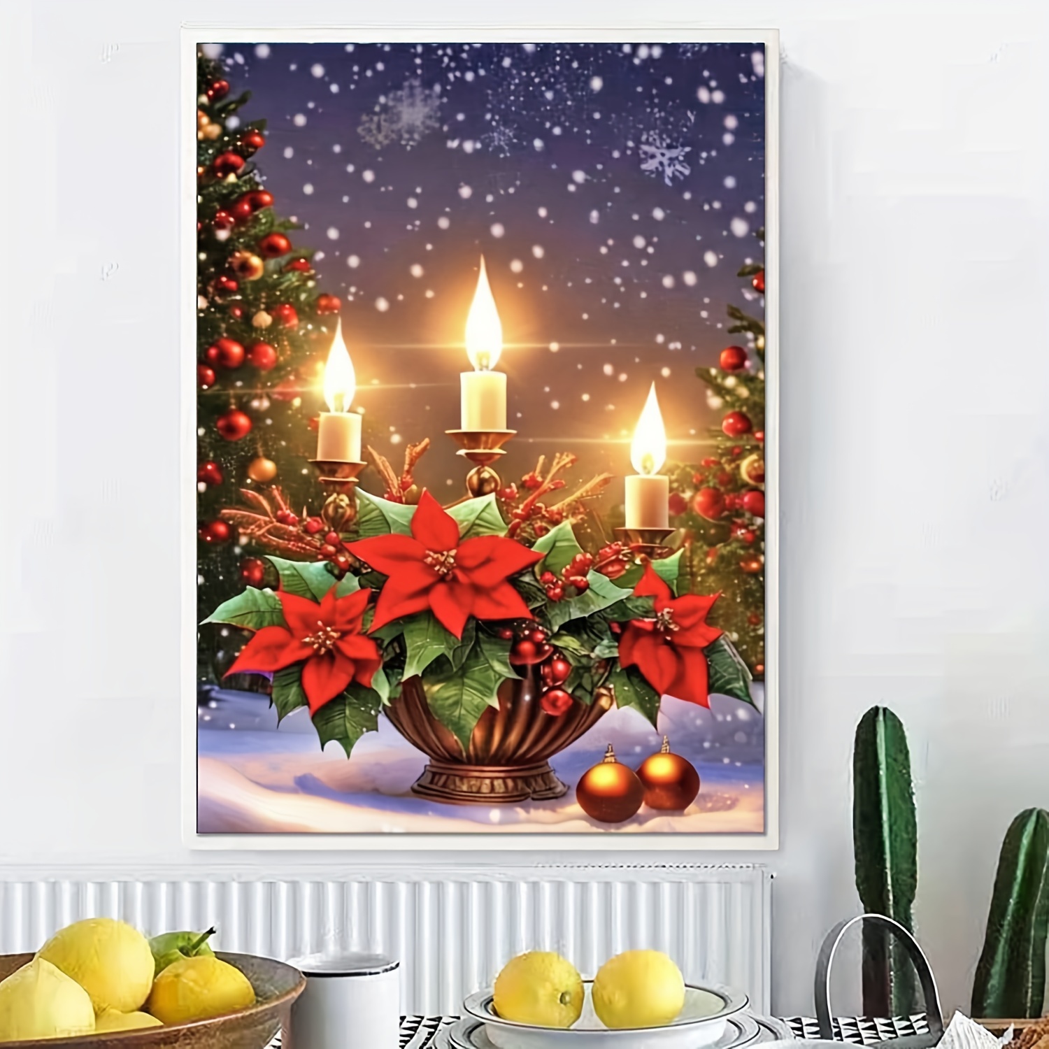 Christmas Artificial Diamond Painting Kits, Christmas Candlestick Full  Drill Round Artificial Diamond Art Winter Artificial Diamond Painting For  Adults Beginners, Christmas Gift, Wall Decor - Temu Philippines