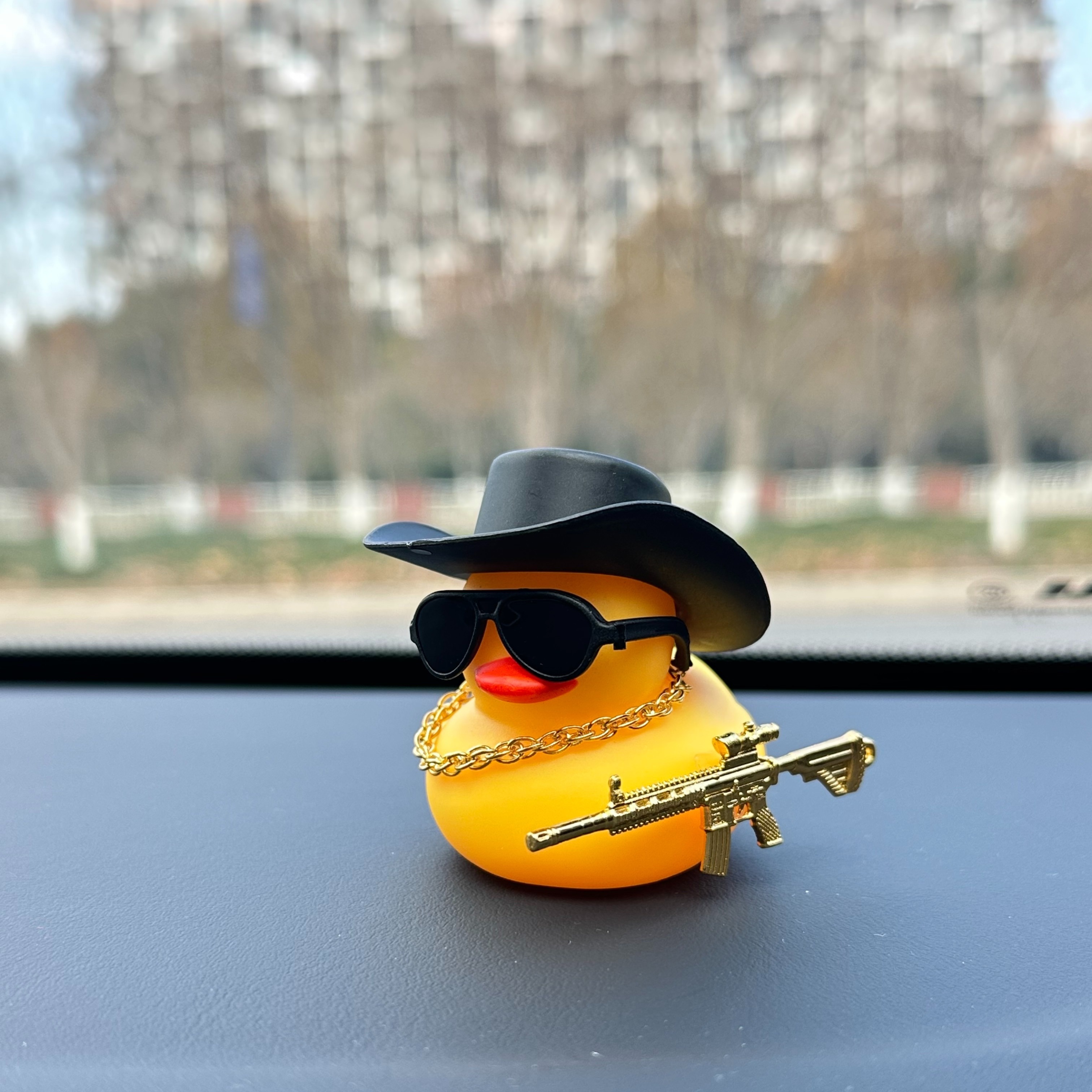 Car Duck Love Hat Small Yellow Duck Car Lovely Cartoon Car - Temu