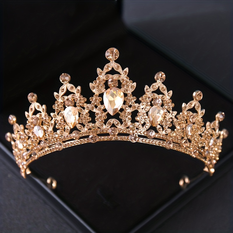 1pc Corona Strass Alta Qualità Principessa Sposa Tiara - Temu Italy