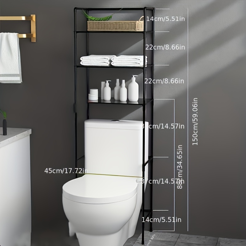 Bathroom Over The Toilet Storage Shelf Bathroom Storage - Temu