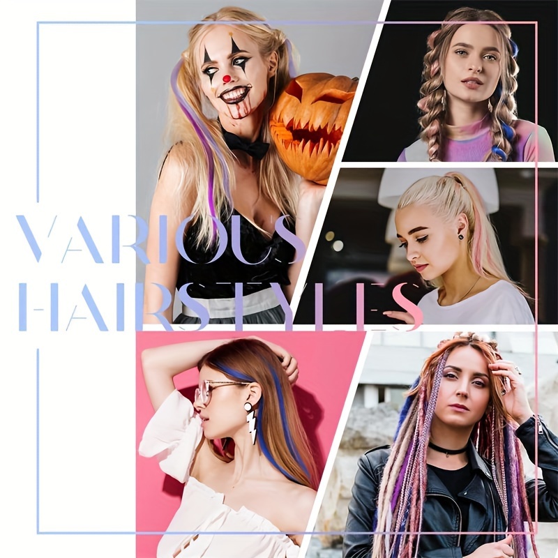 12 Pcs Y2K Hair Extension Clip In Hair Extensions 55 88 Cm