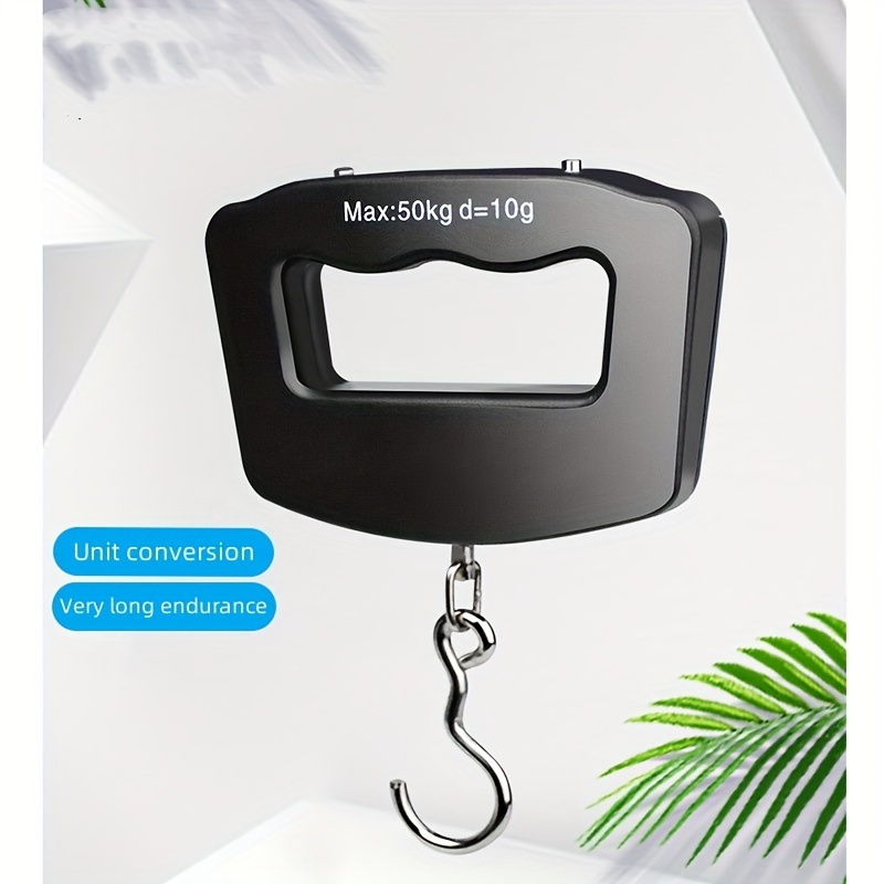 Portable Rechargeable 50 kg / 100 lb Heavy Duty Waterproof Fish Scale  Digital Hanging Scale Luggage Scale with Measuring Tape for Home Farm  Hunting