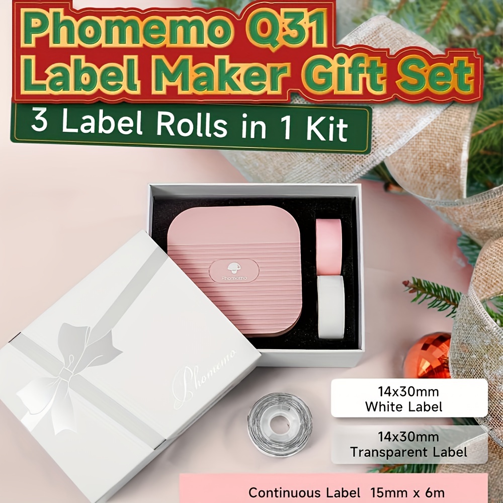 Phomemo Q31 Mini Étiqueteuse Petite Étiqueteuse Sans Fil BT - Temu