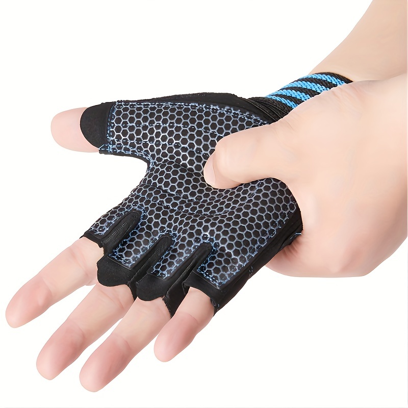 1 Par Guantes Fitness Hombres Gimnasio Guantes Sin Dedos - Temu