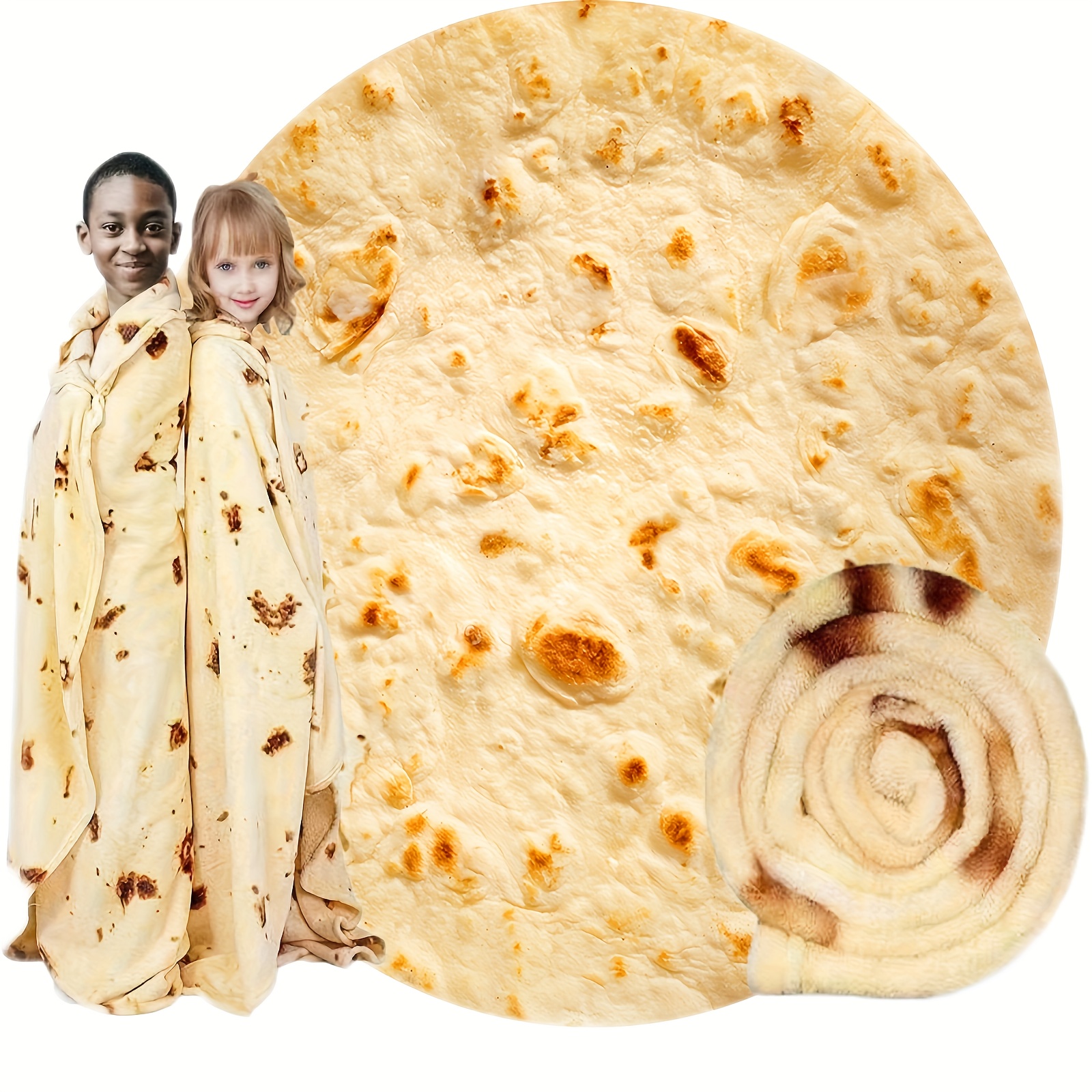 1pc Pizza Blanket Double Sided Pattern Food Blanket Novelty Realistic Funny  Throw Blanket, Soft Blanket For Couch Bed Sofa Office Camping