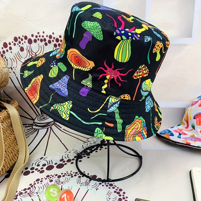 Hip hop Mushroom Graffiti Fisherman Hat