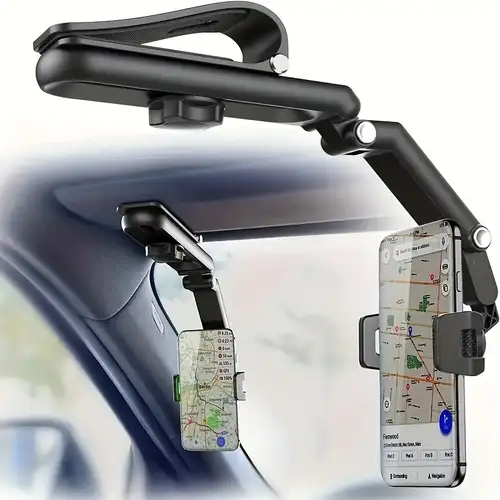 Sun Visor Dashboard Phone Holder Universal Car Phone Holder 360