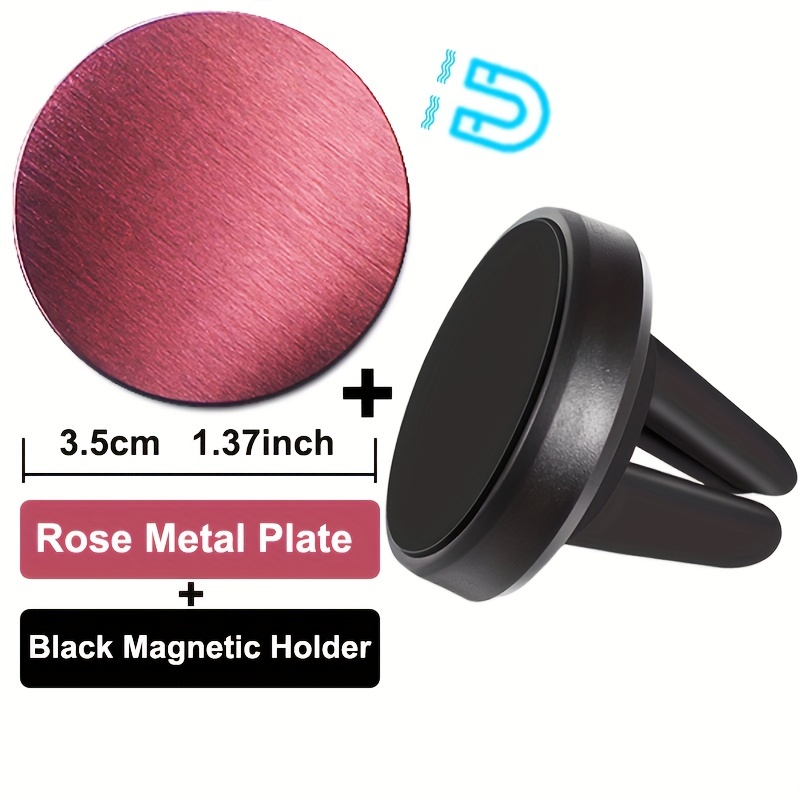 1 Placa Metal Color Soporte Magnético Teléfono Móvil - Temu