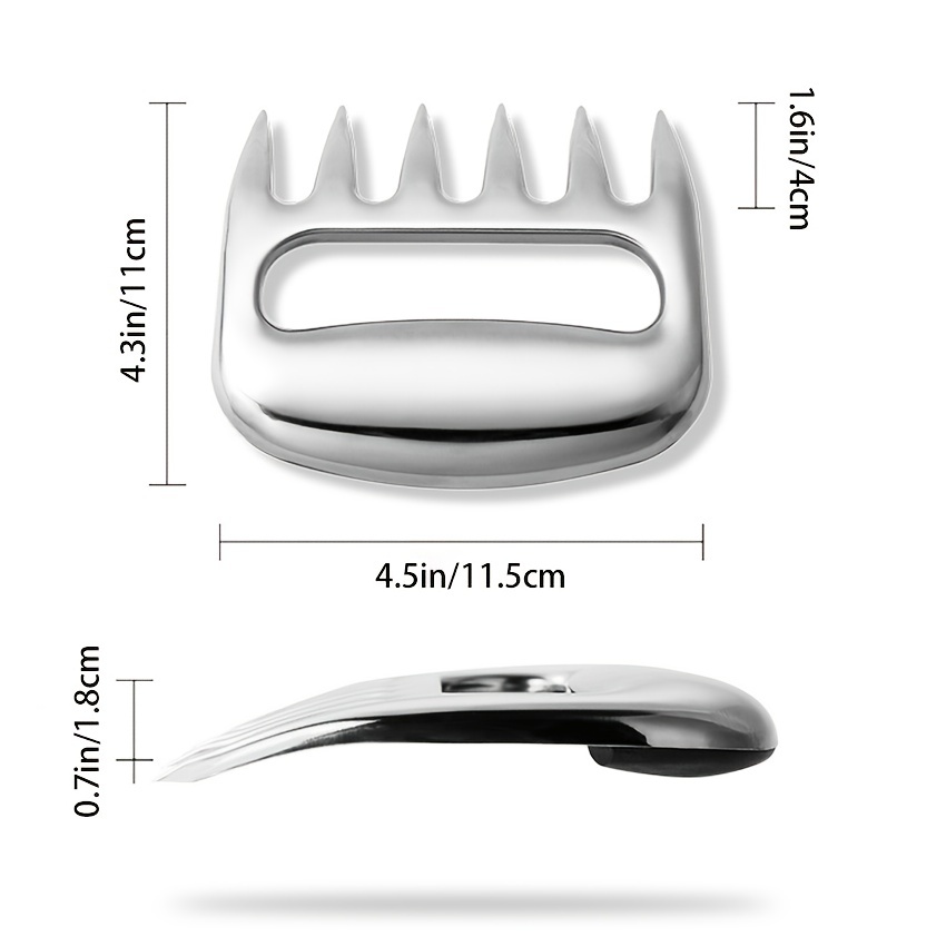 Stainless Steel Deli Cutter, Turkey Fork, Meat Splitter, Bbq Meat