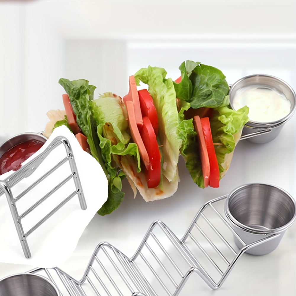 3 Color Plastic Folding Taco Holders Mexican Food Rack Shells Taco Stand  Holder Stand Taco Rack Kitchen Accessories 