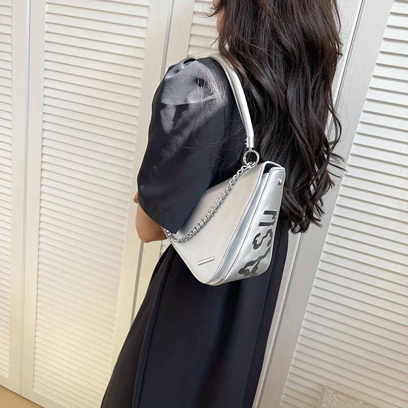 Y2K Shoulder Bag Women Tote Bag Fashion Designer PU Clutch Bag Butterfly Underarm Bag Spicy Girl