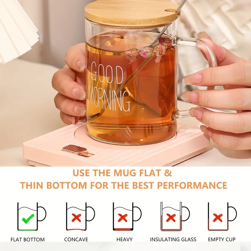 Flat Bottom Coffee Mug For Warmer