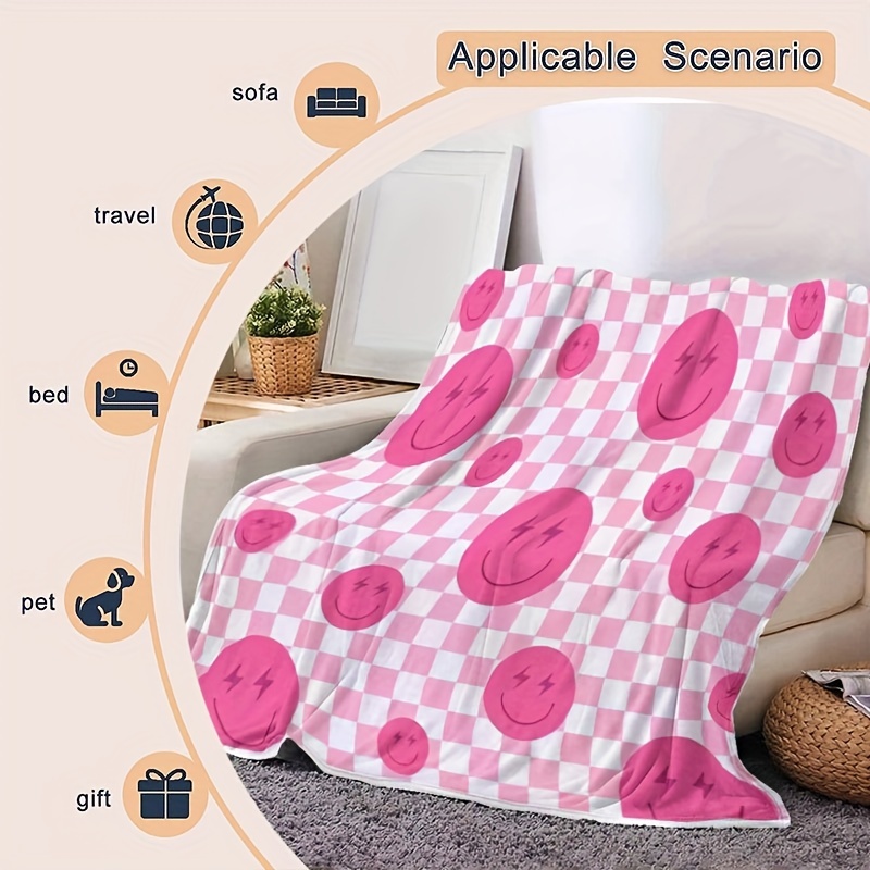 Pink discount flannel blanket