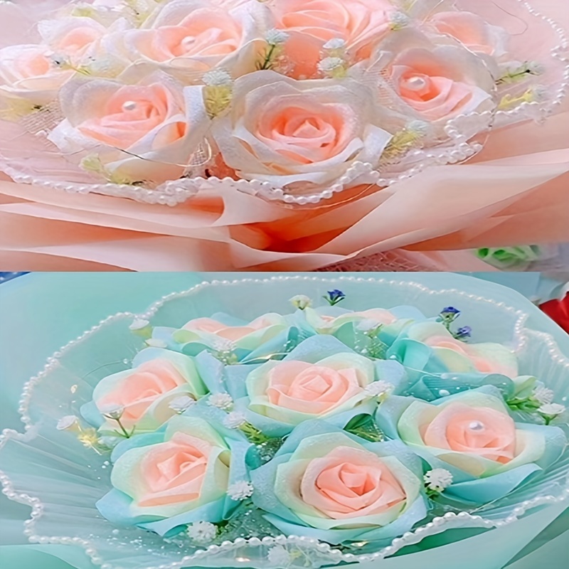 Ribbon Diy Ribbon Rose Material Satin Ribbon Decoration Cake - Temu
