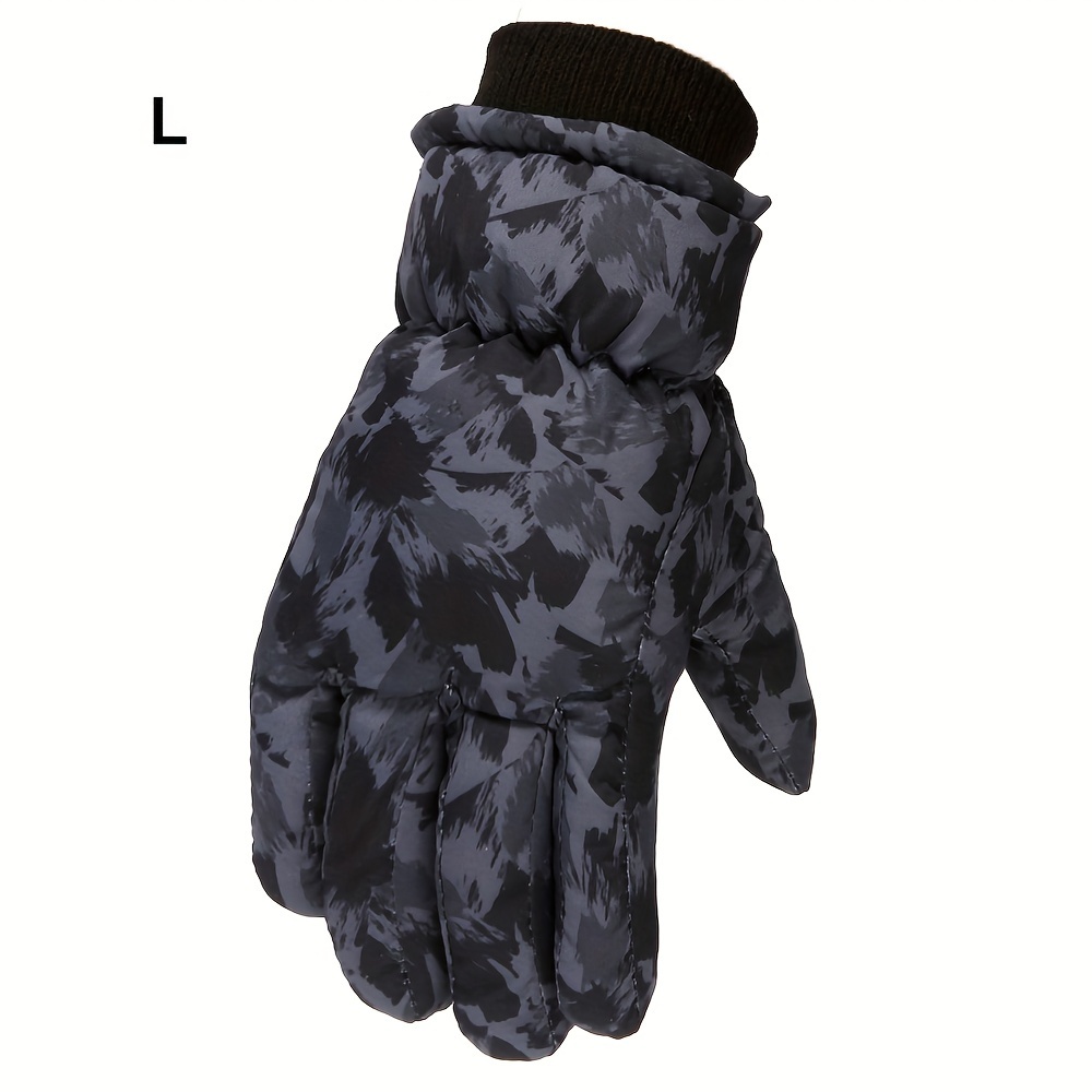  Black Mittens for Kids Winter Outdoor Youth Boys Girls  Snowboarding Snow Skating Windproof Warm Durable Print Ski Gloves (Black,  7-12 Year) : Clothing, Shoes & Jewelry