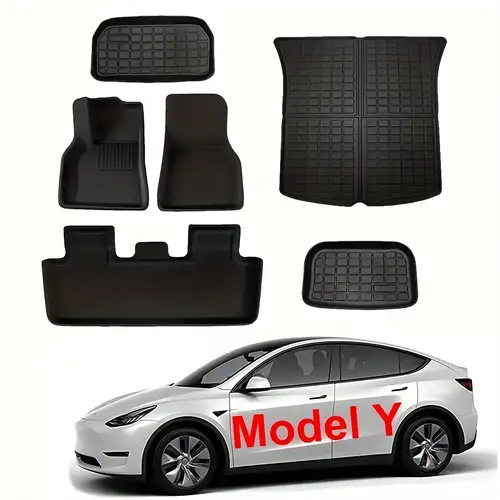 Benutzer definierte Leder Auto Fußmatten für Tesla Modell 3 Modell