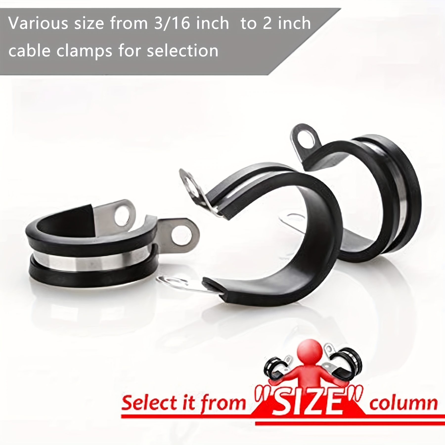 Silicone edge protector with clamping strap for different clamping