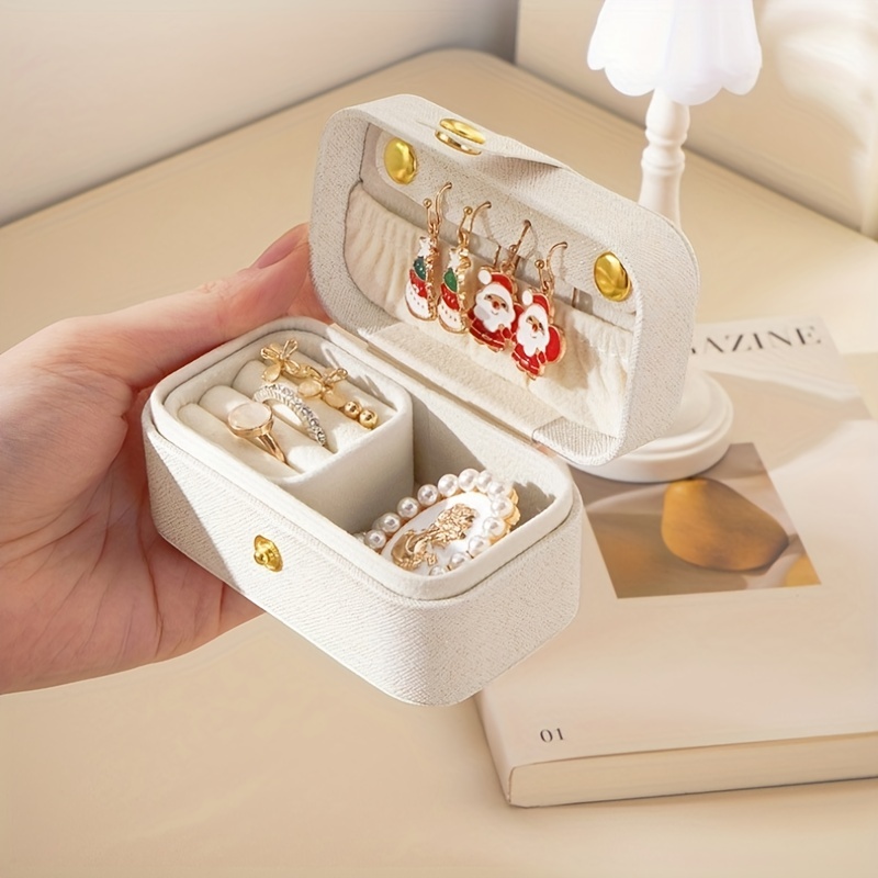 Small Jewelry Travel Case, Travel Jewelry Box Leather