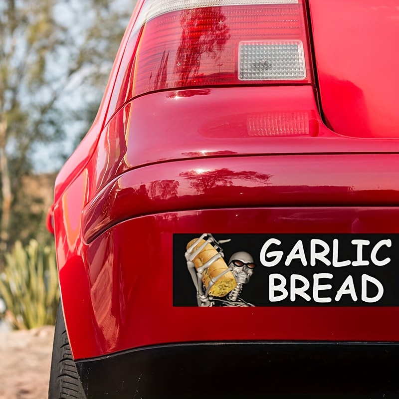 Honk If You Love Garlic Bread Bumper Sticker Car Decal - Temu