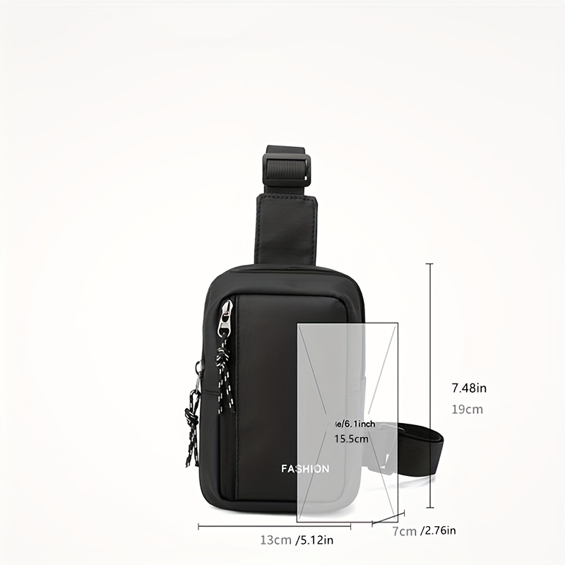 Men's Nylon Crossbody Bag Multifunctional Diagonal Shoulder Bag