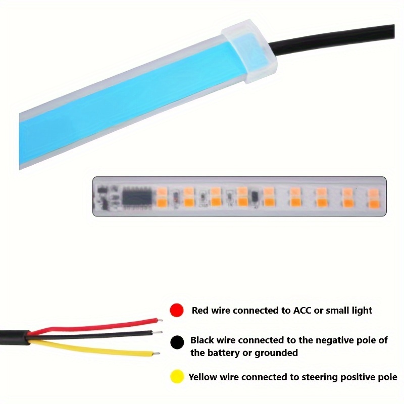 Automotive Led Ultra thin Daytime Running Light Dual Color - Temu