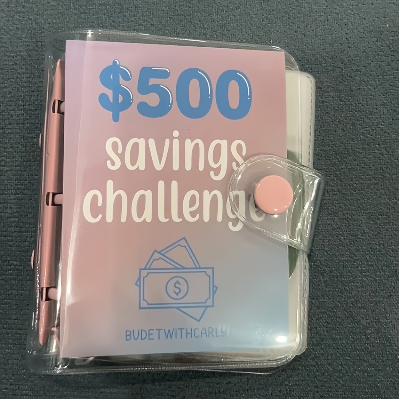 Mini Binder Saving Challenge 150/300/500/1000 Dollars Saving - Temu