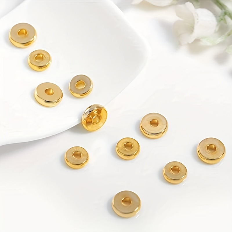 100-200pcs Golden CCB Round Spacer Beads for Jewellery Making