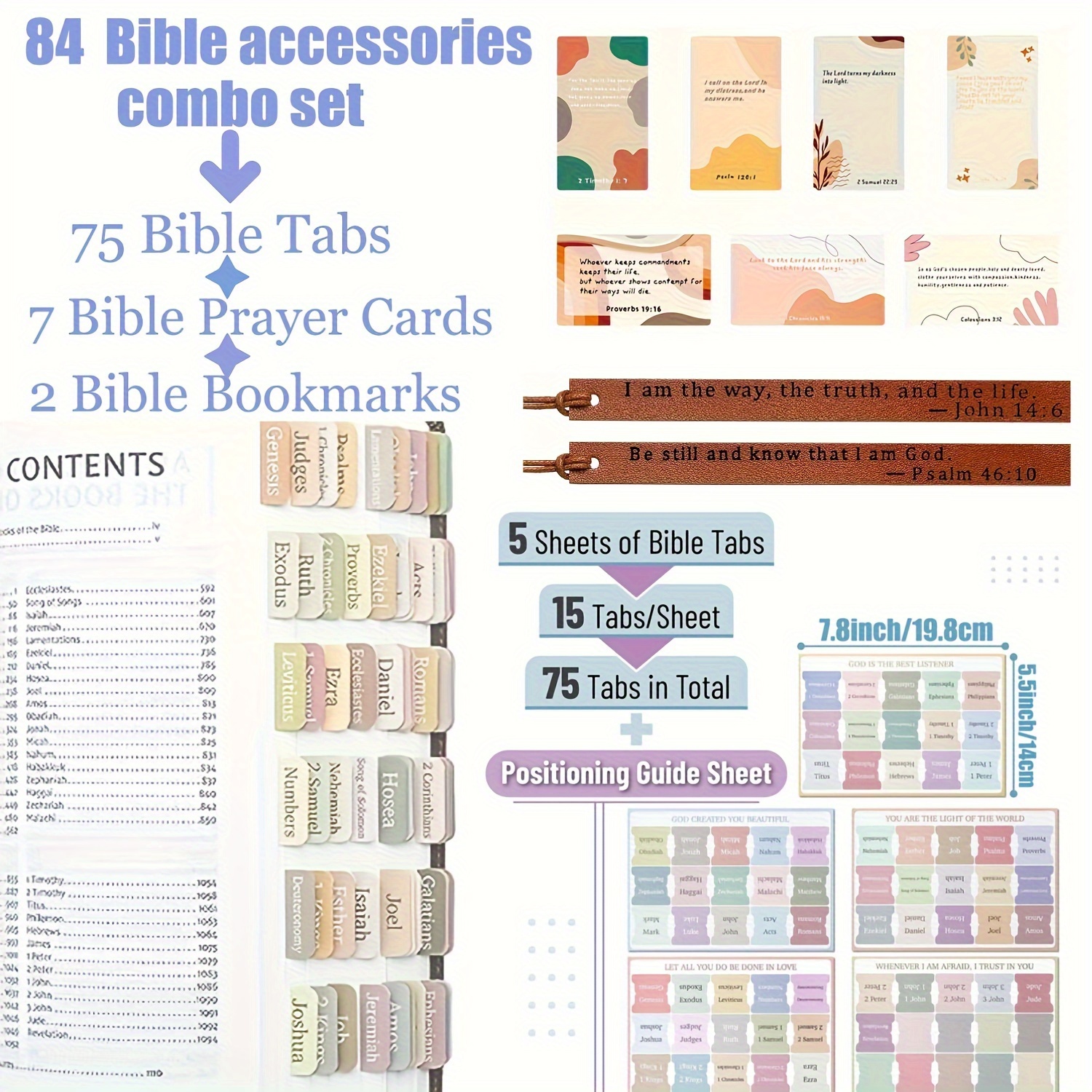 24pcs Frases Biblia Paisaje Marcadores Libros Regalos - Temu