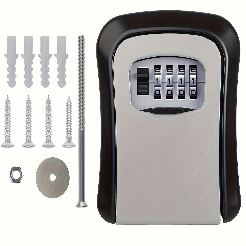 Mural clé de sécurité de boîte de rangement serrure à combinaison de 4  chiffres