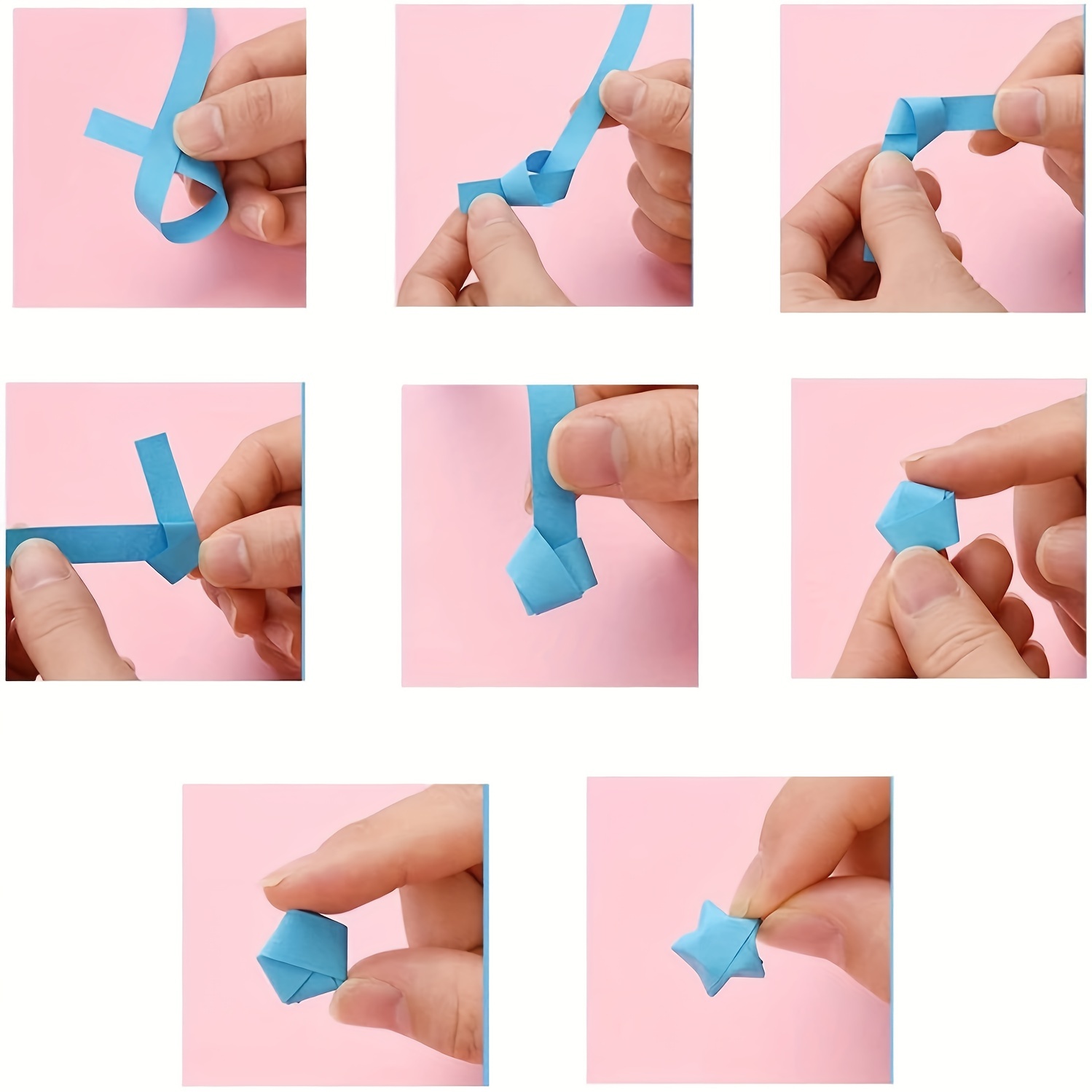 540 PCS/Pack Gradual Blue Origami Star Paper Strips - Fold Lucky Star  Paper, DIY Homemade Art Craft Paper
