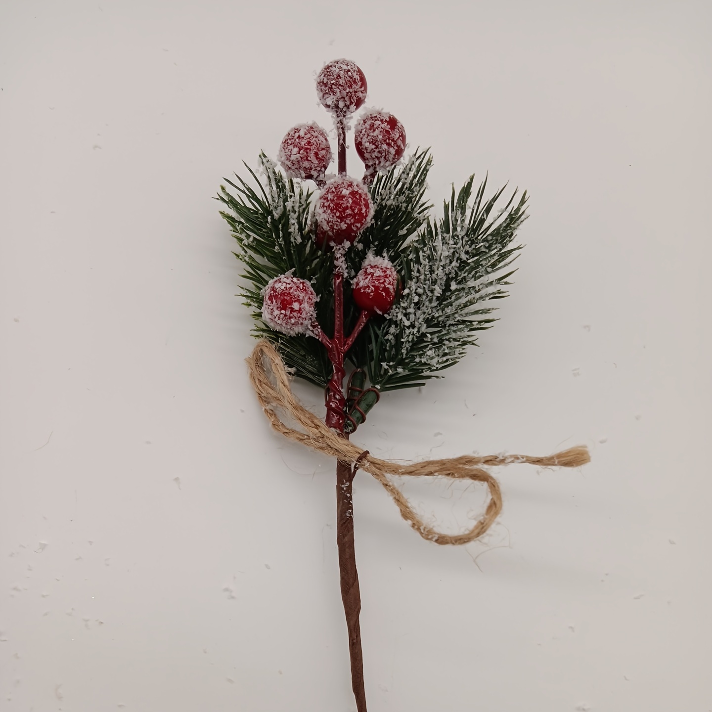Faux Pine Branch, Artificial Flowers