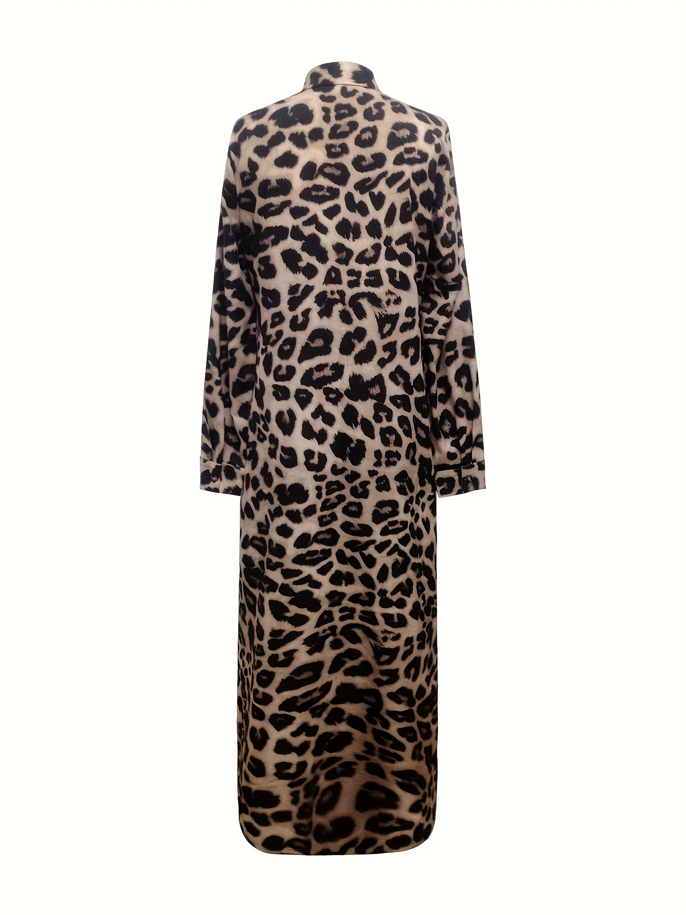 Tiger-print velvet maxi dress