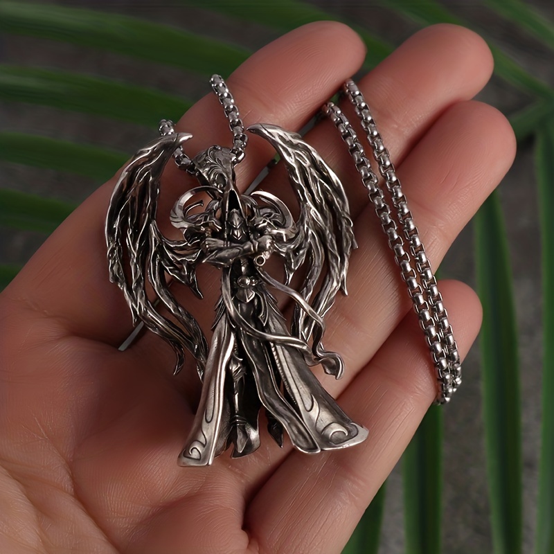 Men's Alloy Winged Devil Necklace