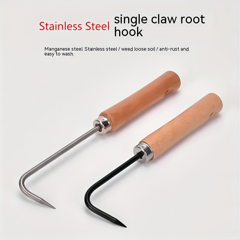 

1pc Single Claw Potted Root Hook Loose Soil Tool Root Hook Garden Gardening Tool Bonsai Maintenance Root Remover Weeding Machine