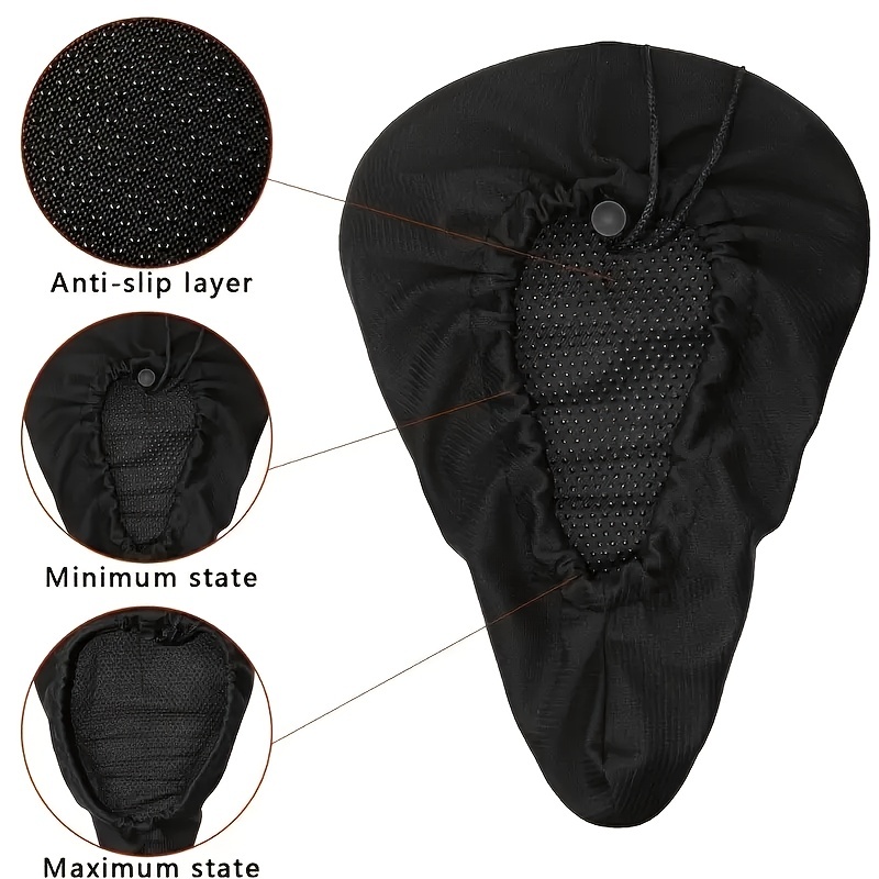 Comfortable Gel Padded Unisex Bike Seat Cushion For Extra Soft Exercise  Bicycle Riding - Temu