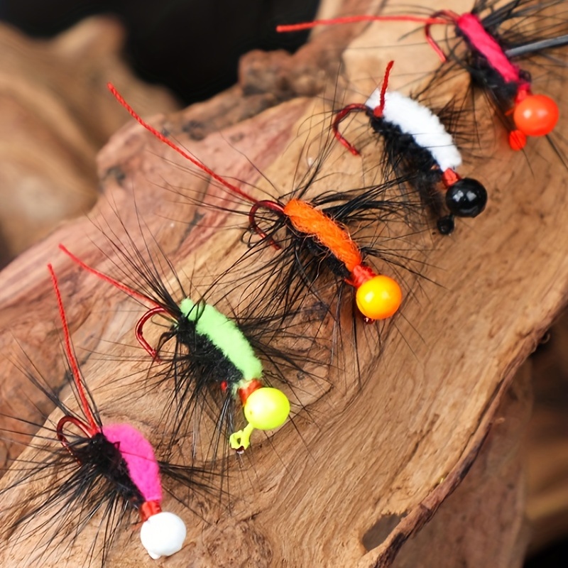 Fishing Jigs Kit Bucktail Jigs Hair Swimbait Heads Crappie jig Head Marabou  Feather Fishing Lure Freshwater and Saltwater for Salmon Trout Bass
