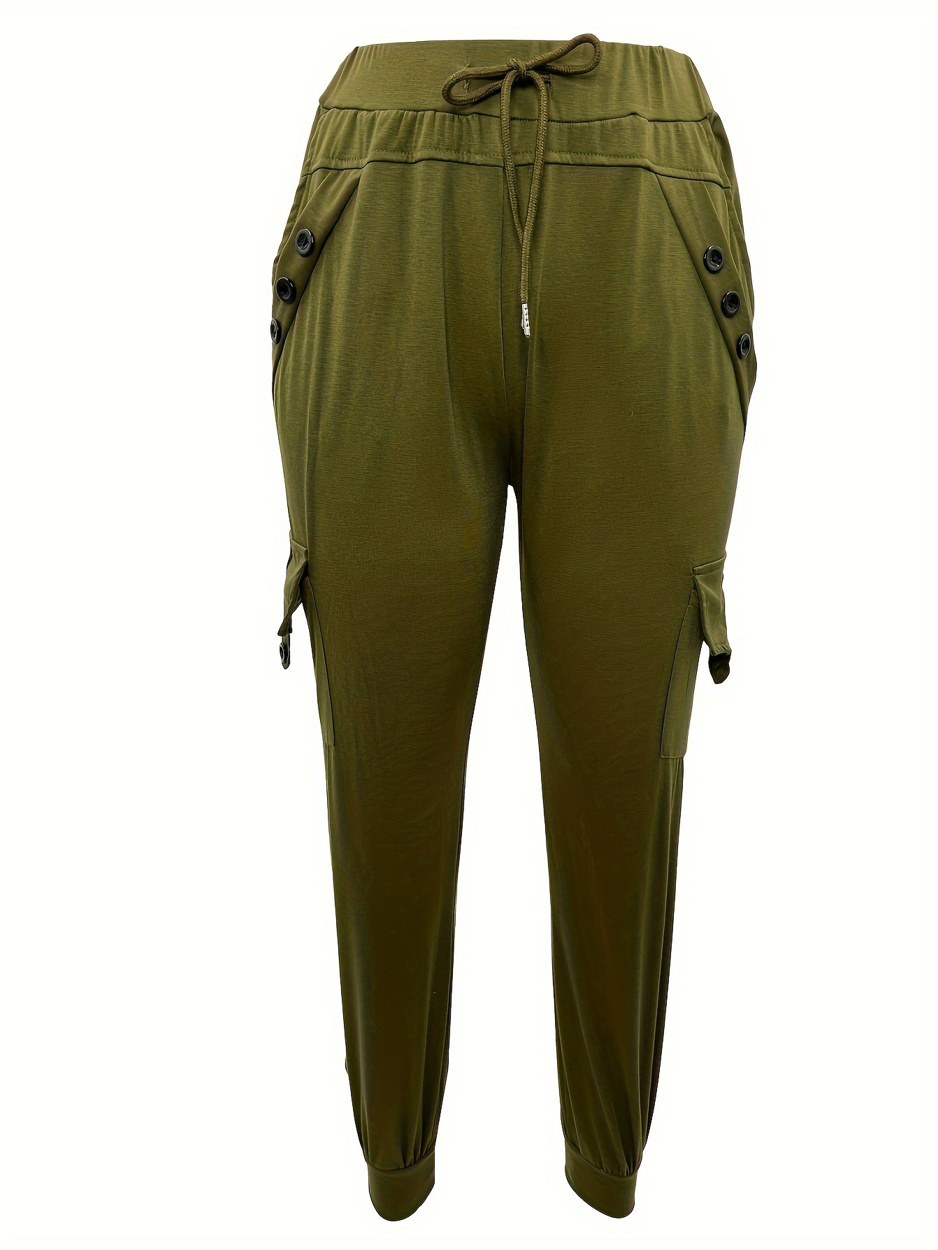Solid Color Zipper Suspender Pants Casual Extra long Slim - Temu