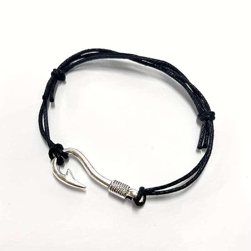 Fish Hook Bracelet- Black