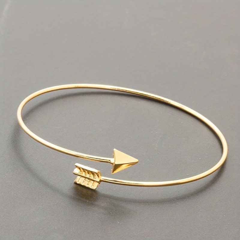 Creative Arrow Cuff Bangle for Men, Holiday Gift