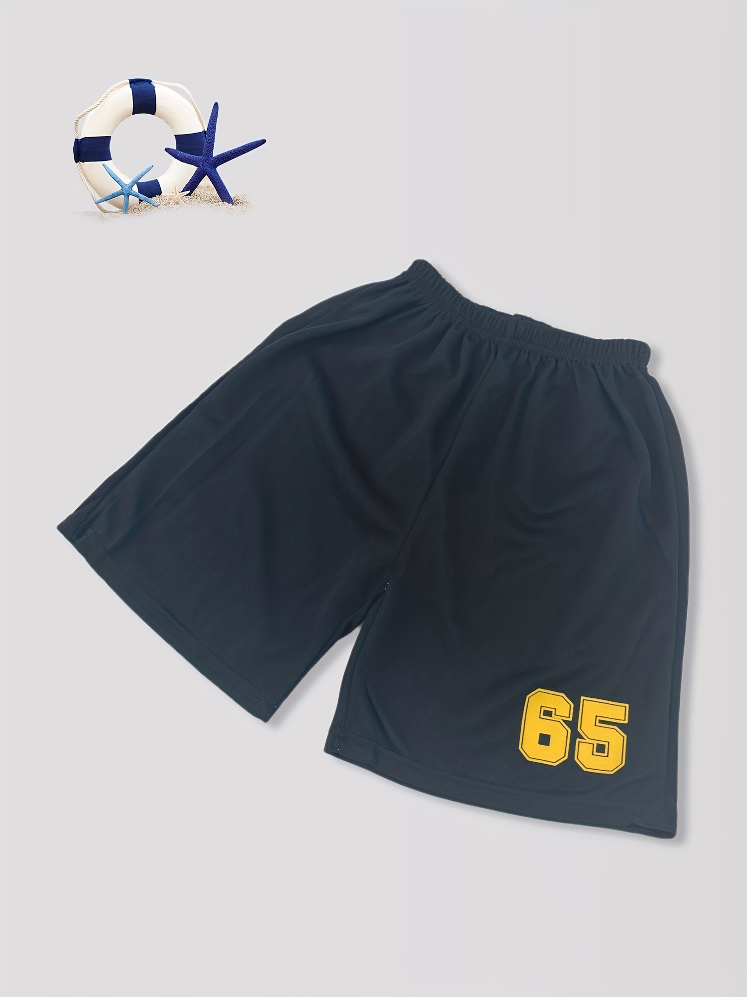 Boys Young Winning Number 65 Casual Outfit Round Neck T-Shirt, Blouses, Tee & Shorts Kids Summer Clothes Sets,Temu
