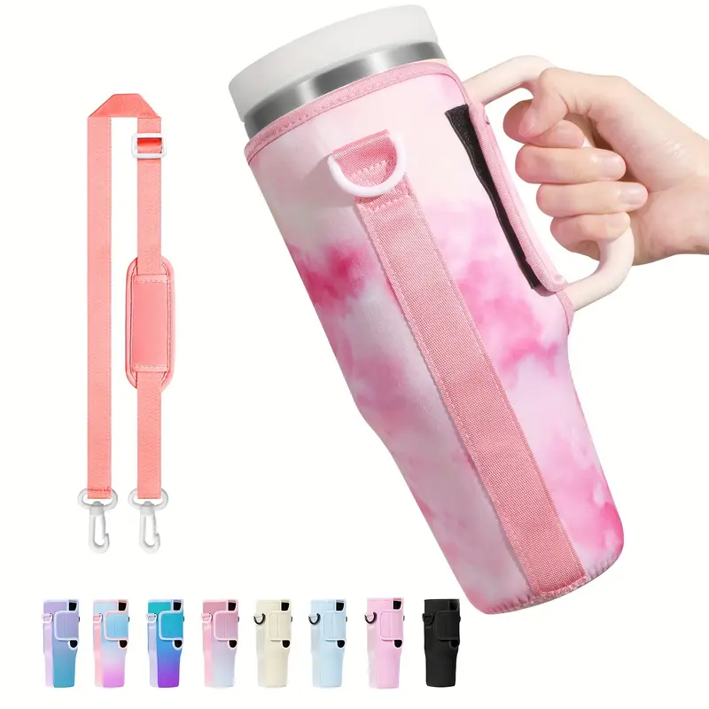 Water Bottle Carrier Bag Compatible with Stanley 40oz Tumbler with