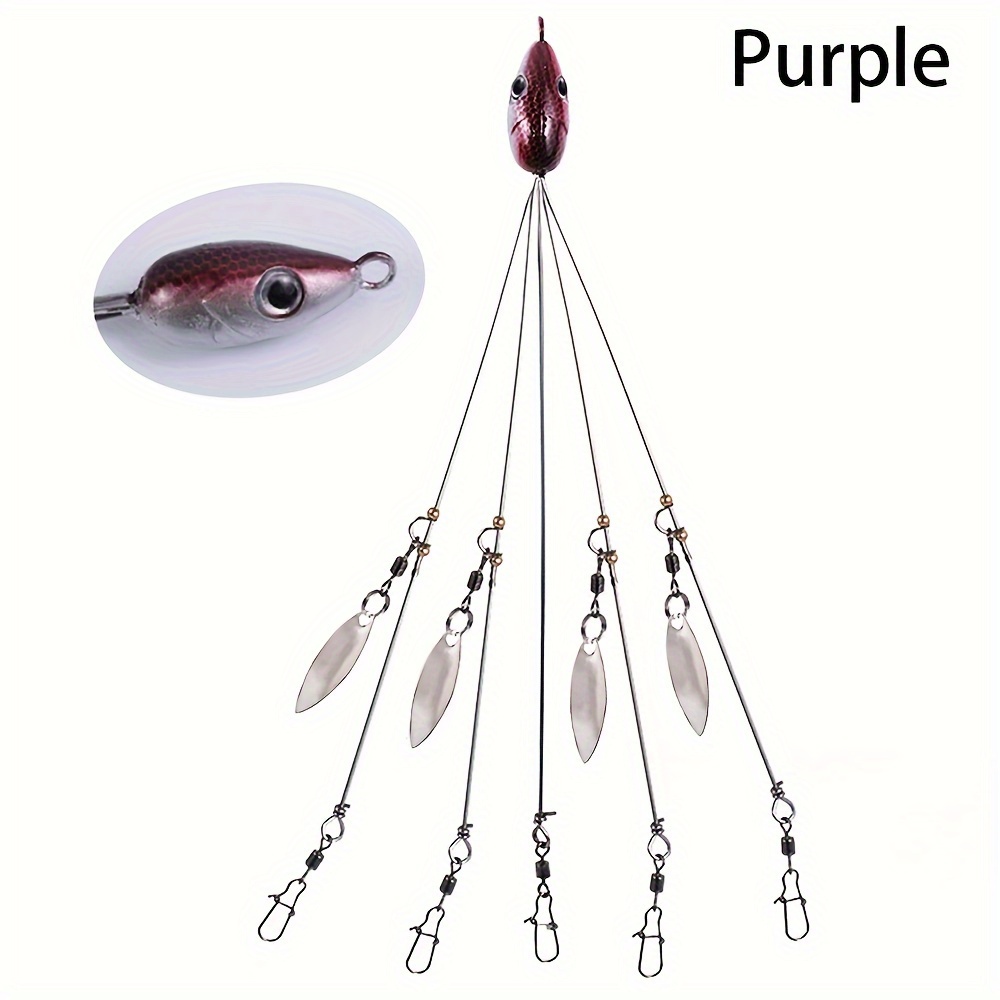  Complete Fishing Rig Kit with Umbrella Rig, Soft