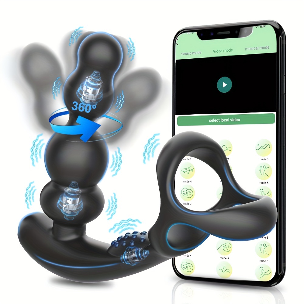 Anneau vibrant de pénis télécommandé par smartphone