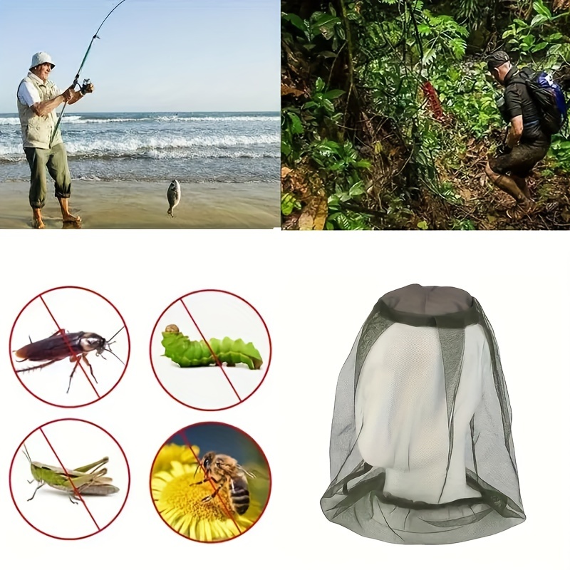 4 Pack Mosquito Head Net Face Mesh Net Head Protecting Net for Outdoor  Hiking Camping Climbing