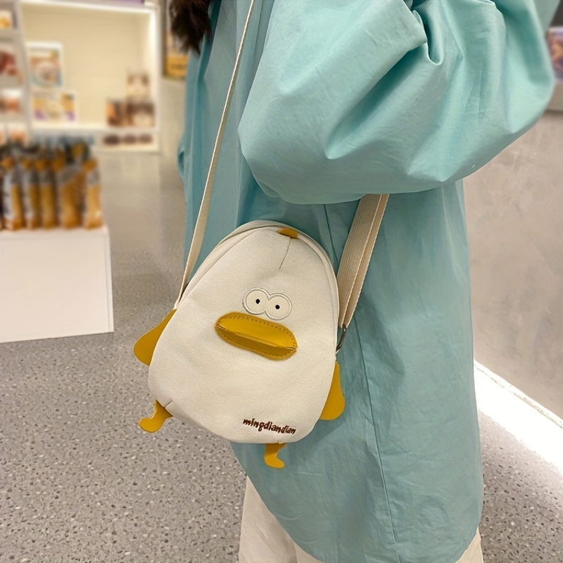 Duck Plush Bag Kawaii Duck Shoulder Bag Cute Novelty Bag 
